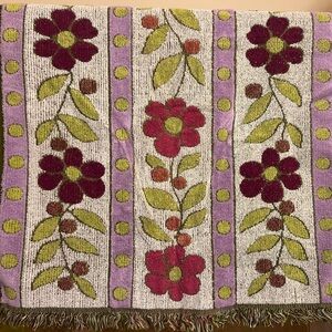 Vintage CANNON sculpted towels pink green